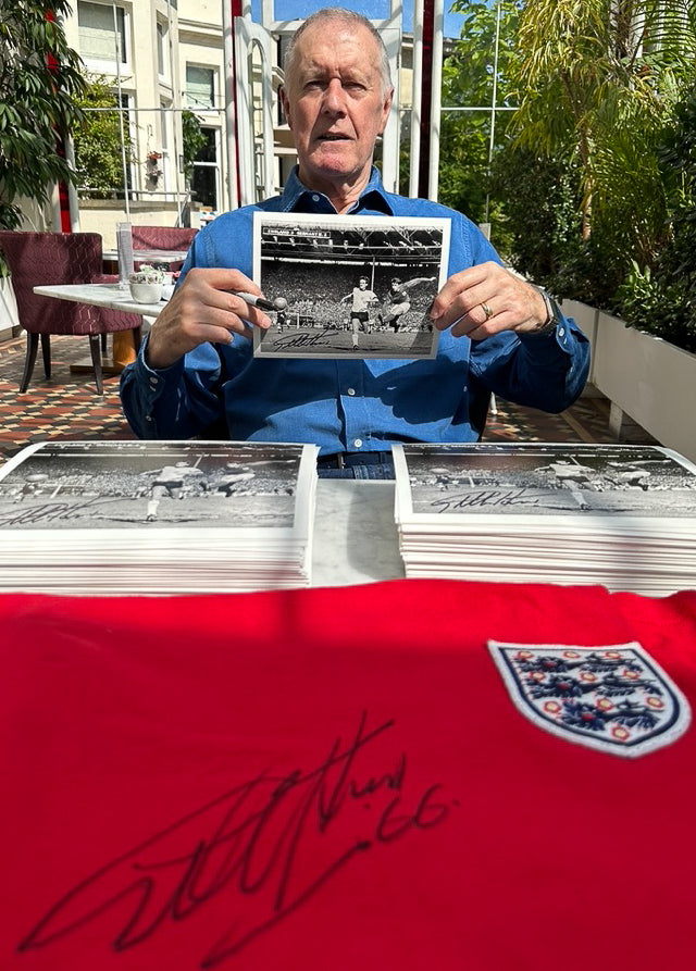 Three Lions On A Shirt - Sir Geoff Hurst Collectors' Edition (signed)