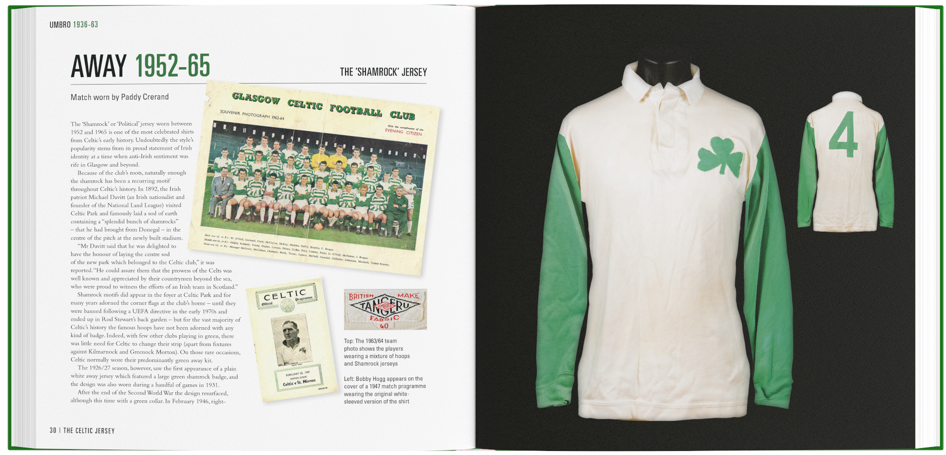 The Celtic Jersey: The Story of the Famous Green and White Hoops Told  through Historic Match Worn Shirts
